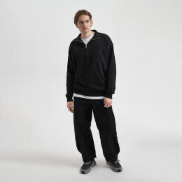 Portobello Верхняя одежда Толстовка на молнии унисекс FLOW, черная, размер XS/S