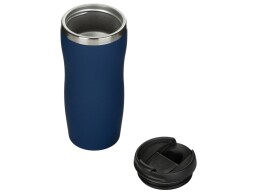 Разное Термокружка "Double wall mug C1", soft touch, 350 мл, темно-синий (Р)