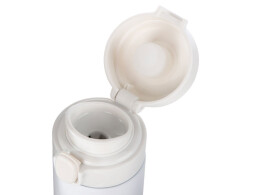 Waterline Вакуумная термокружка Waterline c кнопкой «Guard», 400 мл, тубус, белый (Р)