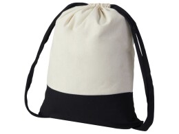 Разное Рюкзак-мешок Cotton из хлопка 170 г, натуральный/черный