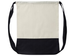 Разное Рюкзак-мешок Cotton из хлопка 170 г, натуральный/черный