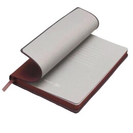 thINKme Бизнес-блокнот LADY, формат А5, бордовый, блок в клетку