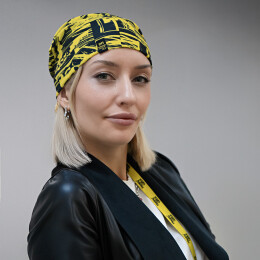 MERCHTEX Образец снуд с сублимационной печатью и жаккардовым логотипом CUSTOM MERCH, 100% полиэстер, 32*25 см