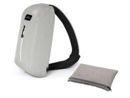 Разное Подарочный набор с бутылкой для воды в сумке - слинге "
Athletic nomad", синий