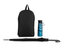 Разное Подарочный набор с бутылкой для воды, зонтом и рюкзаком " Water element" , синий