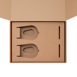 Portobello подарочная упаковка Доп. ложемент под 2 бокала для вина (для рифленого стекла) в среднюю универсальную коробку (арт. 21002.020)