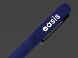 YoonY Металлическая шариковая ручка со светящимся логотипом "Illuminata", синий