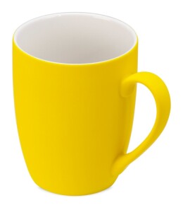 Разное Кружка с покрытием soft-touch C1, желтый