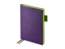 Bruno Visconti Ежедневник А5 датированный "Boston" 2026, фиолетовый с салатовым обрезом