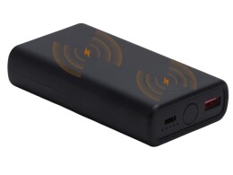 Qjet Внешний беспроводной аккумулятор 2-в-1 с функцией зарядки Apple Watch, QC/PD «AtomIQ», 10000 мАч, черный