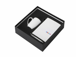 Разное Подарочный набор с блокнотом С1, металлической ручкой и кружкой, белый