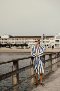 Разное Халат VINGA Ornos из переработанного хлопка GRS, S/M