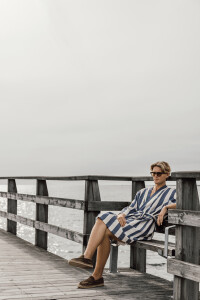 Разное Халат VINGA Ornos из переработанного хлопка GRS, S/M