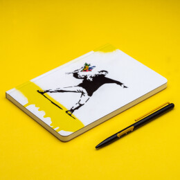Разное Набор Pininfarina Banksy Метатель цветов: шариковая ручка GrafeeX и блокнот линованный из каменной б
