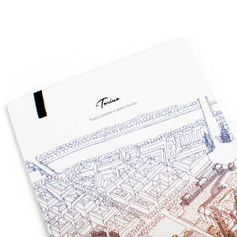 Разное Блокнот линованный Pininfarina ITALIAN BEAUTY TORINO из каменной бумаги, А5