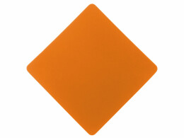 Разное ПАТЧ РОМБ soft-touch (оранжевый) 7,6 х 7,6 см