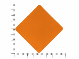 Разное ПАТЧ РОМБ soft-touch (оранжевый) 7,6 х 7,6 см