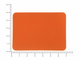 Разное ПАТЧ ПРЯМОУГОЛНЫЙ soft-touch (оранжевый ) 5,0 х 7,0 см
