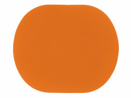 Разное ПАТЧ ОВАЛ soft-touch (оранжевый ) 6,0 х 5,0 см