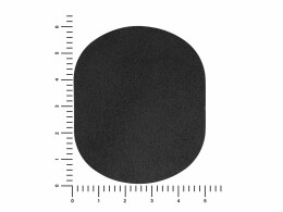 Разное ПАТЧ ОВАЛ nubuk (чёрный) 6,0 х 5,0 см