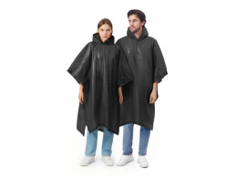 U Basic Пончо «Hawaii» c чехлом унисекс, черный