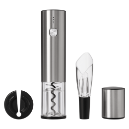 Portobello Электроника Кухня Набор для вина с электрическим штопором Vintaro, серебряный
