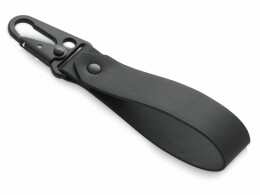 Разное Брелок-ремувка из эко-кожи с карабином "Domino", черный