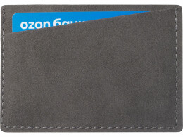 Разное Футляр на 3 пластиковые карты "Alicante", темно-серый