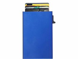 Разное Картхолдер "Florence" с RFID- защитой из алюминия, синий