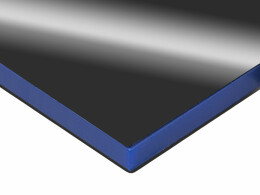 Разное Металлический брелок с пластиковой цветной вставкой "SteelPop House", серебристый с синим