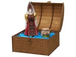 Разное Подарочный набор: кукла фарфоровая, крем-мед, красный