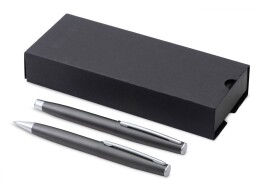 Lettertone Сет ручек "Roosevelt" шариковая и роллер, цвет оружейной стали