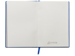 Lettertone Набор блокнот в гибкой обложке А5 и металлическая шариковая ручка "Nabokov", синий