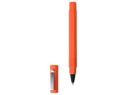 Разное Ручка шариковая пластиковая "Quadro Soft", квадратный корпус с покрытием софт-тач, оранжевый/черный