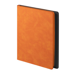 Enote Ежедневник недатированный Solas, формат А5, с магнитом, оранжевый, кремовый блок в линейку
