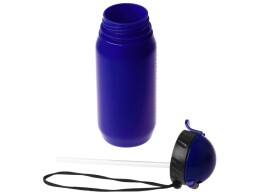 Разное Бутылка для воды с трубочкой «Little», 400 мл, синий