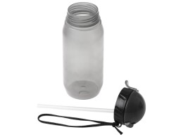 Разное Бутылка для воды с трубочкой «Little», 400 мл, серый