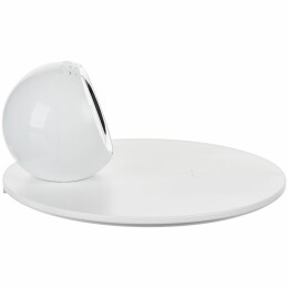 Molti Станция беспроводной зарядки с часами и подсветкой GlobeBee, белая