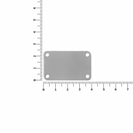 Разное Шильдик металлический Furo, серебристый