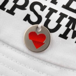 Разное Шильдик металлический Alfa Sirkel, серебристый