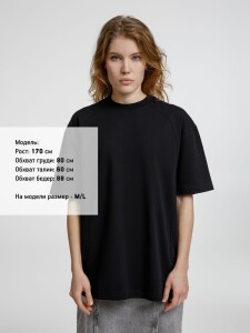 Molti Футболка оверсайз унисекс Sideline, черная