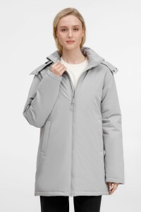 Manevr Куртка-парка унисекс Sfera, светло-серая