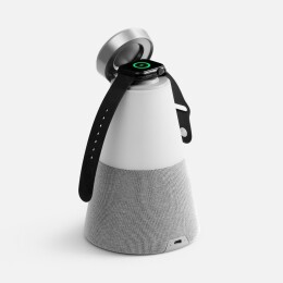 Uniscend Bluetooth-колонка с беспроводной зарядкой и подсветкой Cone Sonance, серая