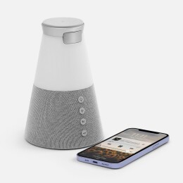 Uniscend Bluetooth-колонка с беспроводной зарядкой и подсветкой Cone Sonance, серая