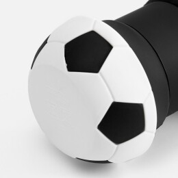 Разное Складная бутылка для воды Football Flex, белая с черным