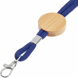 Разное Шнурок для бейджа Tube Wood, синий