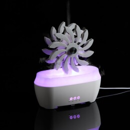 Molti Увлажнитель-ароматизатор Steam Spin, белый с серым