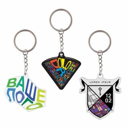 сделано в России Брелок металлический Chroma на заказ