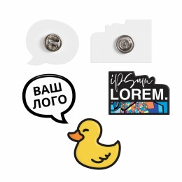 сделано в России Значок металлический Essence на заказ