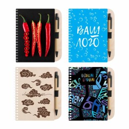 сделано в России Блокнот на пружине Woodpad на заказ